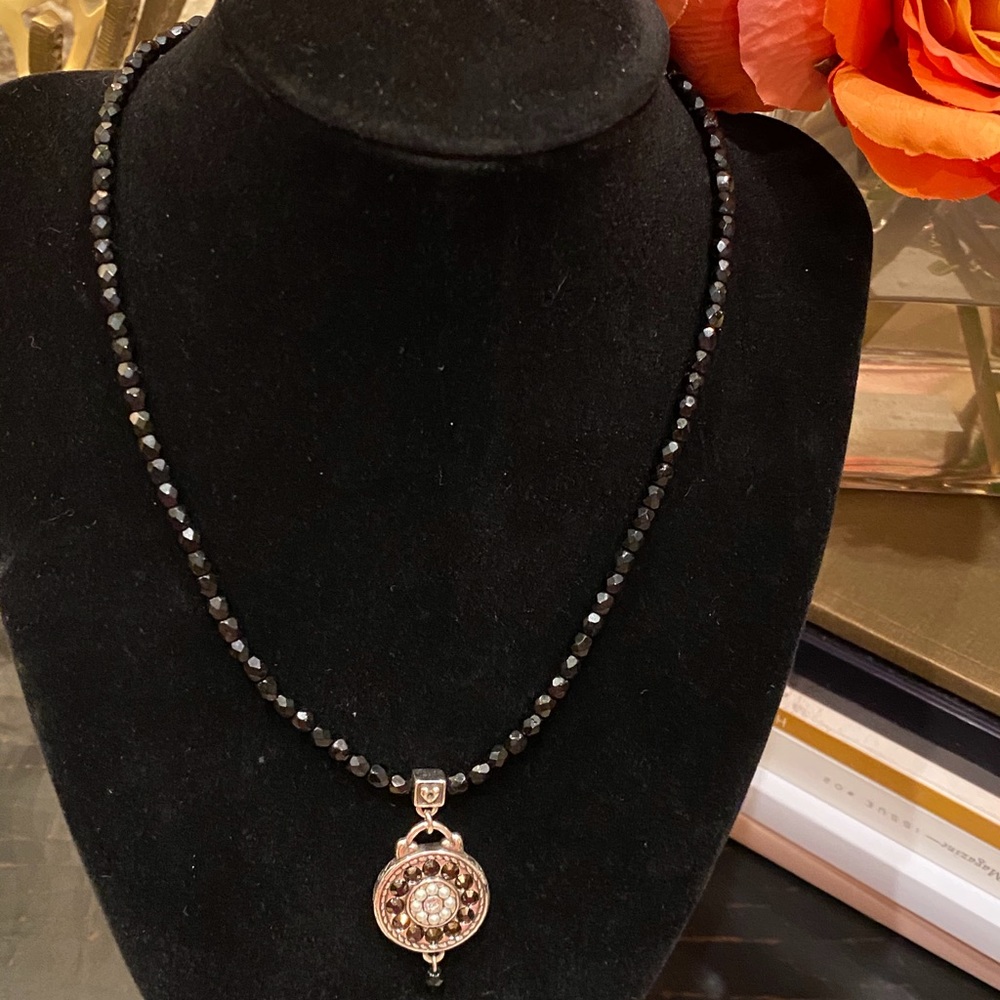 Brighton Black Bead Necklace
